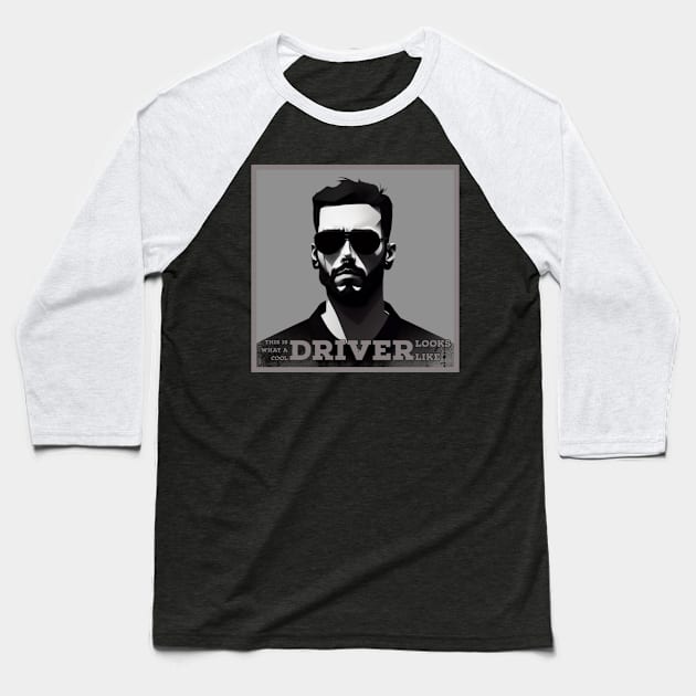 Driver Baseball T-Shirt by jzone_05